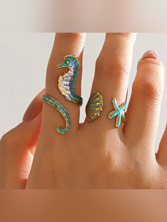 Anthropologie Jewelry - Seahorse ring #2561